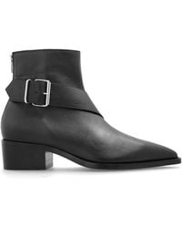 McQueen - Leather Ankle Boots With Heels - Lyst