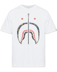 A Bathing Ape - T-Shirt With Print - Lyst
