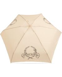 Moschino - Small Folding Umbrella With Logo - Lyst