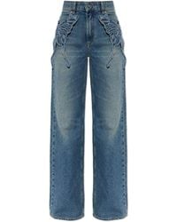 Blumarine - Jeans With A Vintage Effect - Lyst