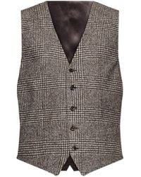 Dolce & Gabbana - Checked Pattern Vest - Lyst