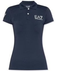 EA7 - Polo Shirt With Logo - Lyst