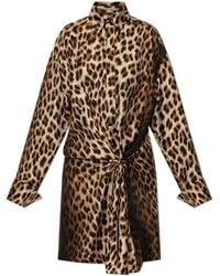 Sportmax - Silk Dress "Cinema" - Lyst