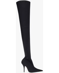 Balenciaga - ‘Knife’ Heeled Thigh-High Boots - Lyst