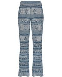 Etro - Trousers With Flared Legs - Lyst