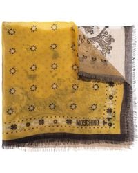Moschino - Cashmere Scarf With Print - Lyst