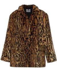 Stand Studio - Faux Fur Coat 'Emmie' - Lyst