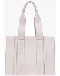 Chloé - ‘Woody Medium’ Shopper Bag - Lyst
