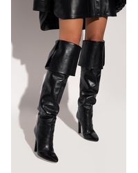 Saint Laurent 'jane' Over-the-knee Boots - Black