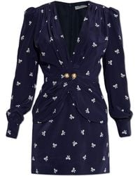 Alessandra Rich - Dress With Decorative Print - Lyst