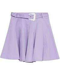 Versace Jeans Couture - Short Skirt With Belt - Lyst