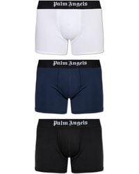 Palm Angels - Three-Pack Of Boxers With Logo - Lyst