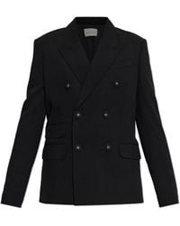 Ami Paris - Wool Blazer With Open Lapels - Lyst