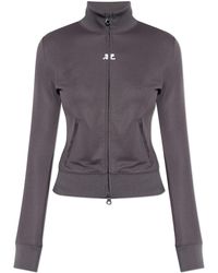 Courreges - Sweatshirt With Stand-Up Collar - Lyst