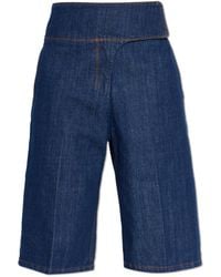 Ami Paris - Denim Shorts - Lyst