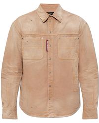 DSquared² - Vintage-Effect Denim Shirt - Lyst