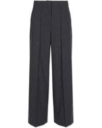 Rag & Bone - Creased Trousers With A Pinstripe Pattern - Lyst
