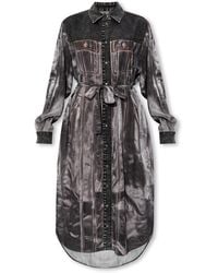 DIESEL - ‘D-Anish-A’ Dress With Collar - Lyst