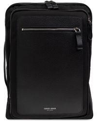 Giorgio Armani - Backpack With Printed Logo - Lyst