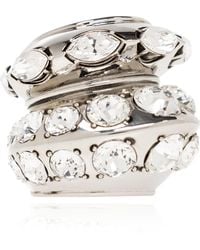 Alexander McQueen - Crystal-embellished Accumulation Ring - Lyst