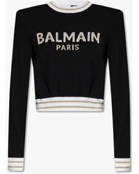 Balmain - Sweater With Logo - Lyst