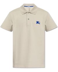 Burberry - Polo With Embroidered Logo - Lyst