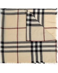 Burberry - Wool Scarf - Lyst