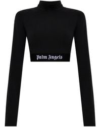 Palm Angels - Short Top With Logo - Lyst