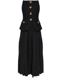 Self-Portrait - Dress With Pleated Skirt - Lyst