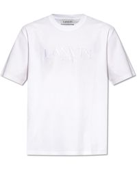 Lanvin - T-shirt With Logo, - Lyst