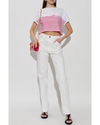 Balmain - Top With A Striped Pattern - Lyst