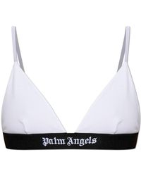 Palm Angels - Cotton Bra With Logo - Lyst