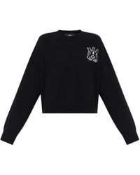 Amiri - Wool Sweater With Logo - Lyst