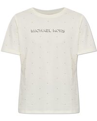 MICHAEL Michael Kors - T-Shirt With Studs - Lyst