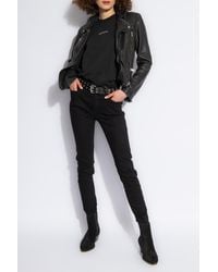 AllSaints - 'cargo' Leather Jacket, - Lyst