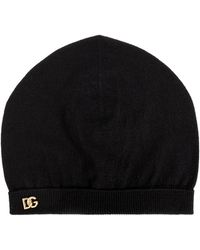 Dolce & Gabbana - Cashmere Hat With Appliqué - Lyst