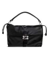 Fendi - Leather Shoulder Bag "Flux Maxi" - Lyst