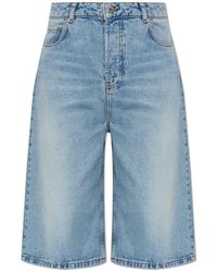 Ami Paris - Denim Shorts - Lyst