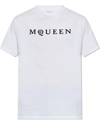 McQueen - T-Shirt With Logo - Lyst