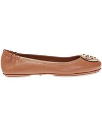 Tory Burch - Minnie Travel Ballet W/ Metal Logo (Royal/) Shoes - Lyst