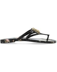 Dolce & Gabbana - Rubber Flip-Flops With Logo - Lyst