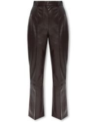 Nanushka - ‘Lena’ Trousers From Vegan Leather - Lyst