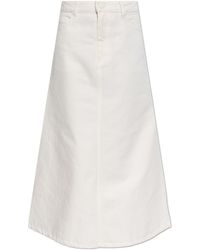 Ami Paris - Denim Skirt - Lyst