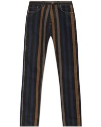 Versace - Jeans With Striped Pattern - Lyst