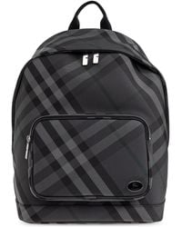 Burberry - "Grid" Backpack - Lyst