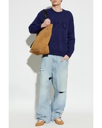 A.P.C. - Cotton Sweater With Logo - Lyst