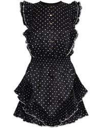 Self-Portrait - Dress With Polka Dot Pattern - Lyst