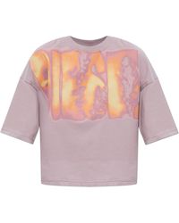 DIESEL - T-Shirt 'T-Cropyn-Aa1' - Lyst