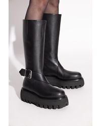 McQueen - Leather Platform Shoes 'Sofa' - Lyst