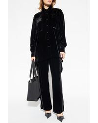 T By Alexander Wang - Velvet Cargo Trousers, ' - Lyst